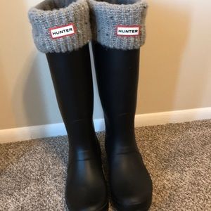 Hunter Rain Boots with Liner